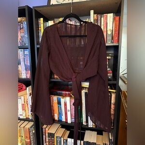 Disturbia Tie-Front Blouse